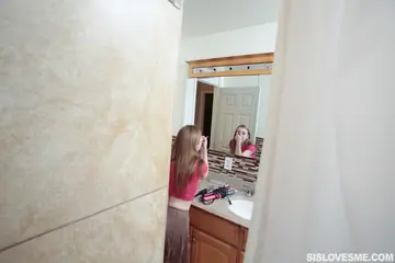Slim Blonde Gives a Blowjob and Rides Cowgirl