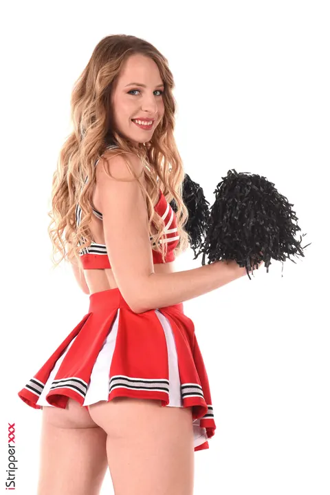 Tattooed Blonde Strips Off Her Uniform and Uses a Dildo – photo 3 of 15