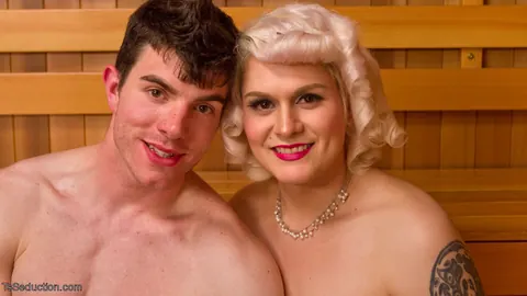 Trans Woman Takes Bareback Sex and Gets a Cum Finish – photo 19 of 20
