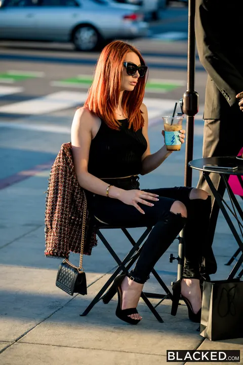Lacy Lennon: Slim Redhead Rides and Takes Anal Outdoors in Lingerie – photo 3 of 20