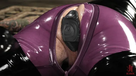 Arabelle Raphael: Busty Curly Brunette Uses a Strap-On on Bound Partner in Femdom Session – photo 4 of 20