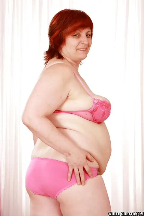 Ajpa: Asian BBW Redhead Strips Out of Her Lingerie and Spreads Wide – photo 2 of 16