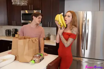 Slim Redhead with Natural Tits Takes Anal in the Bedroom