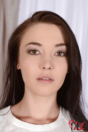 Angelik Duval – Slim Brunette in Jeans Shorts Pulls Panties Aside and Spreads Her Hairy Slit