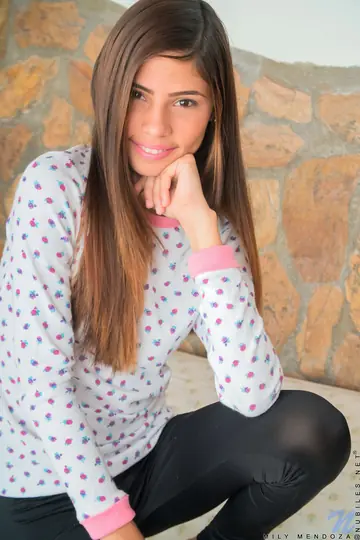 Latina in Yoga Pants Spreads Her Shaved Pussy