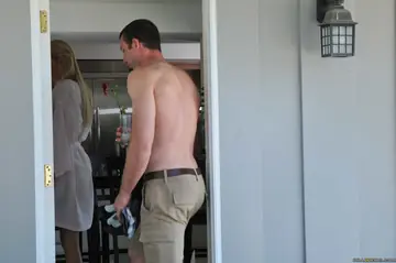 Busty Blonde MILF Gets Fucked and Takes a Cumshot