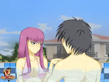 Trans Woman Takes Anal by the Pool