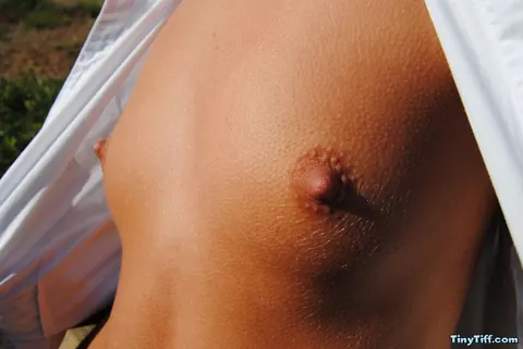 Blonde Slides Panties Aside and Spreads Outdoors – photo 9 of 16