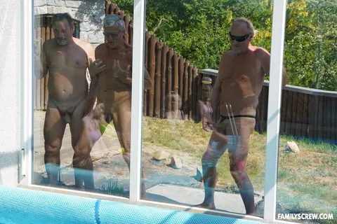 Nela Decker: Blonde, Brunette, Redhead in Bikinis Have Group Sex by the Pool – photo 2 of 21