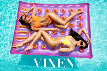 Emily Willis – Two Latina Babes Share a Cock Poolside in Bikinis