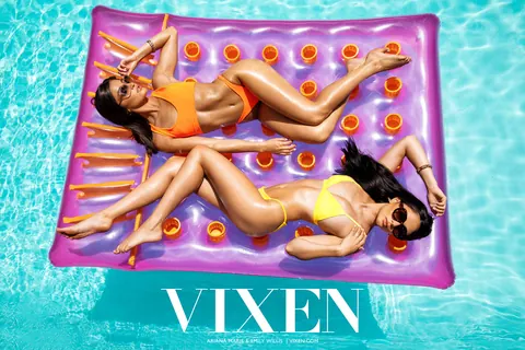 Ariana Marie: Two Latina Babes Share a Cock Poolside in Bikinis – photo 1 of 20