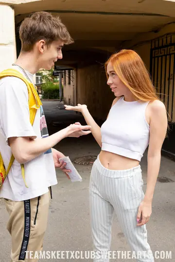 Jessie Way – Skinny Redhead Sucks and Fucks Outdoors for a Stomach Finish