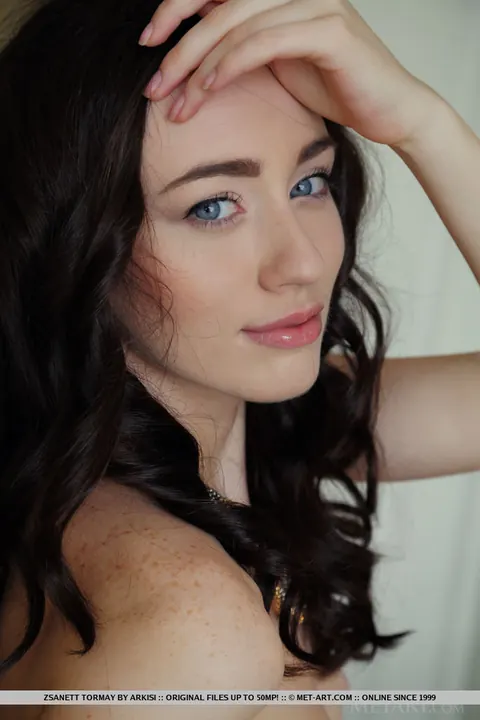 Zsanett Tormay: Skinny Brunette Spreads Her Puffy Pussy – photo 4 of 18