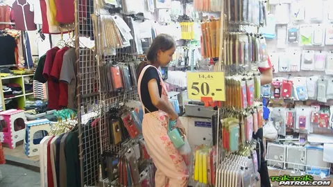 Slim Thai Woman Reveals Her Small Tits Outdoors – photo 1 of 17