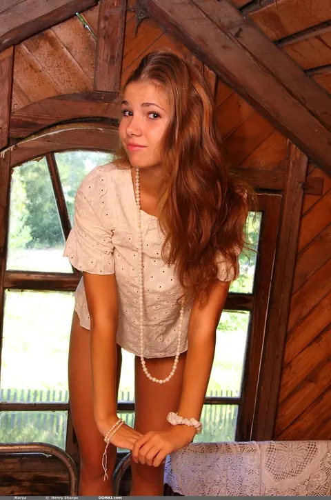 Petite Redhead Undresses and Flaunts Her Big Tits – photo 5 of 19