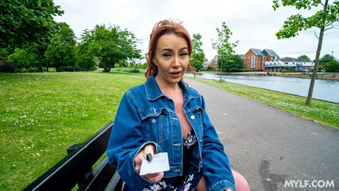 Zoe Grey: Curvy Redhead MILF Flashes Her Tits and Gets Fucked Outdoors – photo 2 of 20