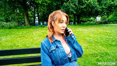 Zoe Grey: Curvy Redhead MILF Flashes Her Tits and Gets Fucked Outdoors – photo 1 of 20