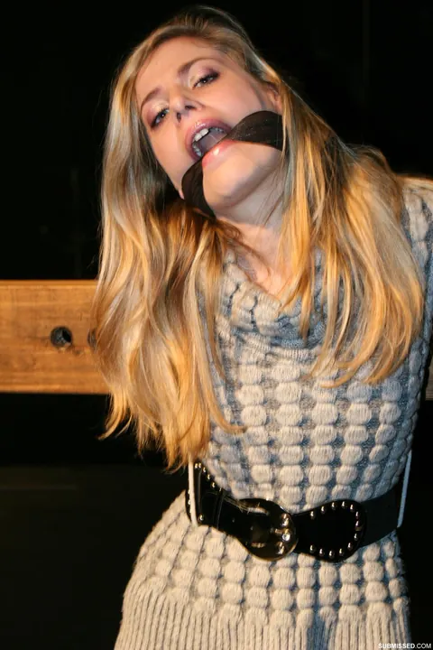 Blonde Bound and Gagged with Ropes While Nude – photo 7 of 16