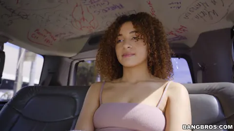 Mariah Banks: Curly Latina with Natural Tits Has Sex on the Bus – photo 4 of 21