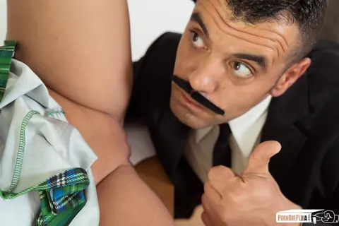 Amirah Adara: Slim Hungarian Brunette Sucks and Fucks in Uniform – photo 4 of 17