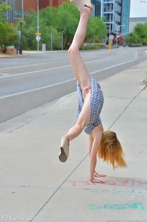 Kenzi Kellie: Skinny Blonde Flashes Panties and Strips Nude Outdoors – photo 10 of 16