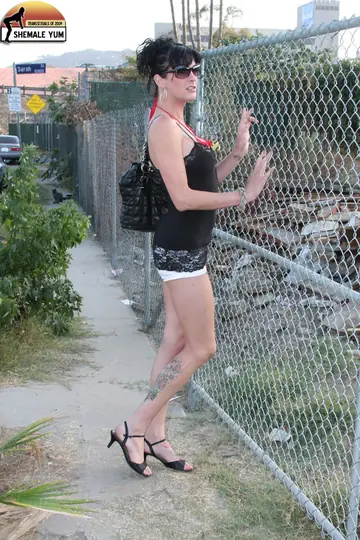 Mature Trans Woman Fucks Outdoors and Takes a Cumshot