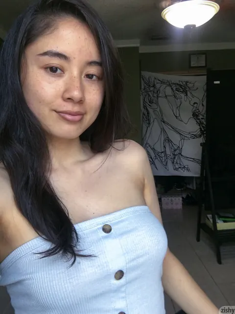 Colombian Brunette Shows Her Big Tits in Lingerie Mirror Selfies – photo 12 of 12