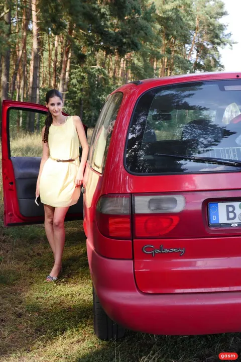 Coco Kiss: European Brunette Undresses and Fucks in a Car – photo 10 of 15