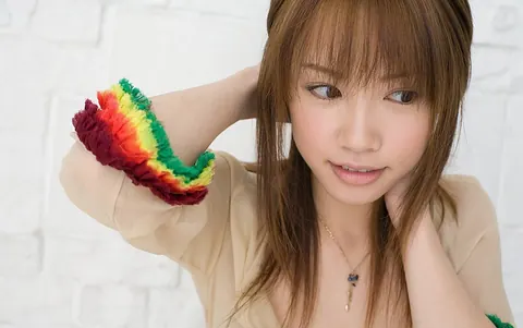Reika Shiina: Japanese Redhead Reveals Her Breasts in a Sheer Dress – photo 12 of 16