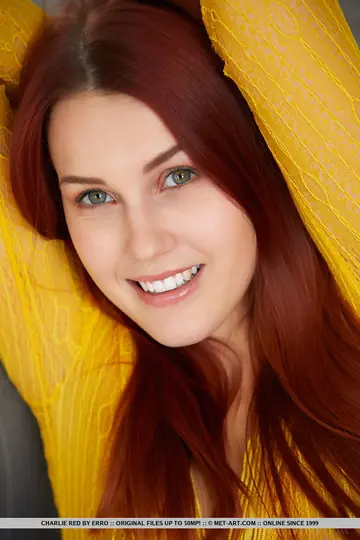 Charlie Red – Thick Czech Redhead Strips Out of Her Lingerie in the Dining Room