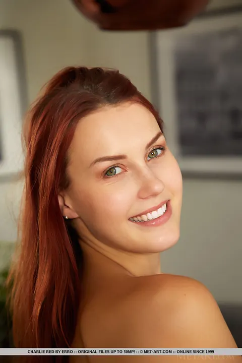 Charlie Red: Thick Czech Redhead Strips Out of Her Lingerie in the Dining Room – photo 18 of 18