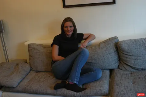 German Woman Poses in Socks and Shows Her Figure – photo 7 of 15