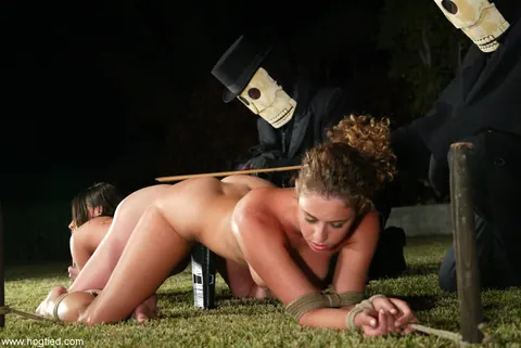 Christina Carter: Bound Blonde MILF Toyed and Fucked Outdoors in BDSM Threesome – photo 7 of 20