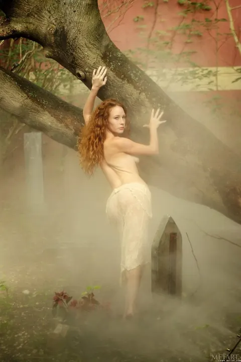 Kia A: Petite Redhead Poses Nude Outdoors – photo 10 of 21