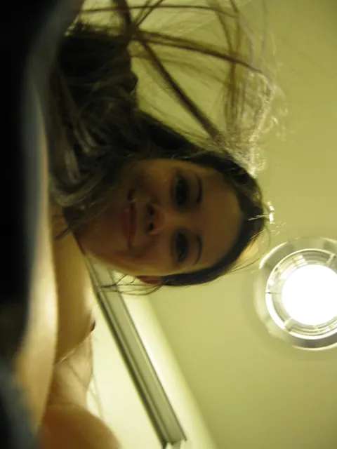Petite European Shows Off Her Small Tits and Ass in Public Mirror Selfie – photo 11 of 21