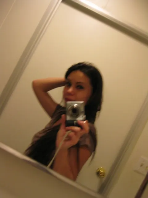 Petite European Shows Off Her Small Tits and Ass in Public Mirror Selfie – photo 6 of 21