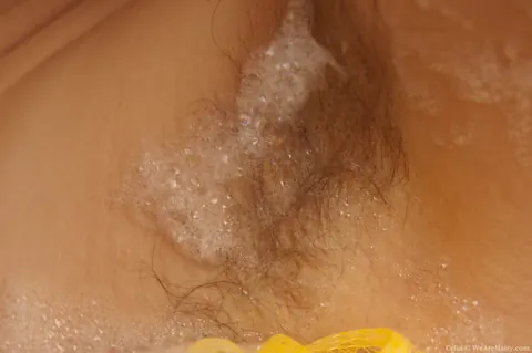 BBW with Big Tits Bares Her Hairy Pussy in the Bathroom – photo 9 of 17