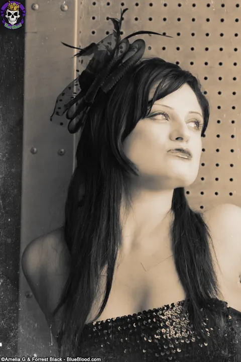 Annika Amour: Brunette in High Heels Spreads for Black and White Shoot – photo 4 of 15