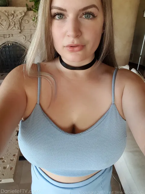 Danielle Delaunay: Blonde with Big Tits and Glasses Masturbates with Anal Dildo in Selfies – photo 3 of 15