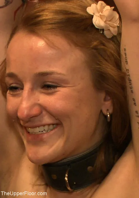 Iona Grace: Petite Blonde, Brunette and Redhead in Boots Share Bondage Threesome – photo 1 of 21