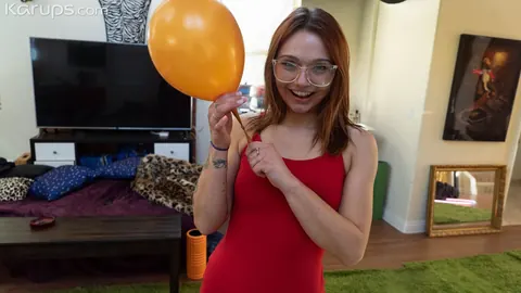 Mia Kay: Redhead Amateur Sucks a Fat Cock in Shorts – photo 1 of 21