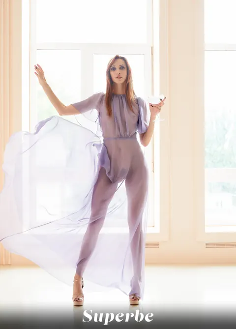 Rudi Ker: Tall Pale Redhead Strips Out of Her Bodysuit and Spreads – photo 16 of 21