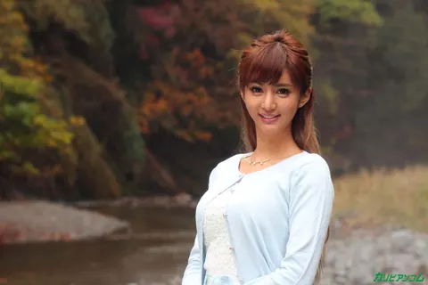 Nozomi Aso: Busty Asian Brunette Sucks Cock and Rides in Outdoor Threesome – photo 1 of 20
