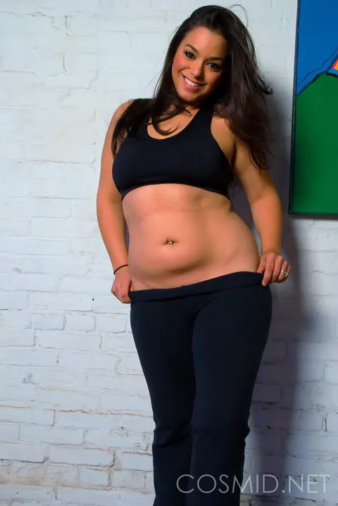 Chubby Brunette Strips Out of Her Panties to Show Her Big Floppy Tits – photo 8 of 16