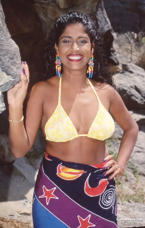 Busty Indian Woman in a Bikini Gets Gangbanged Outdoors – photo 1 of 12