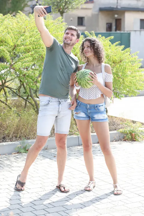 Bunny Love: Hungarian Babe with Short Curly Hair Fucks a Stranger Outdoors – photo 2 of 21