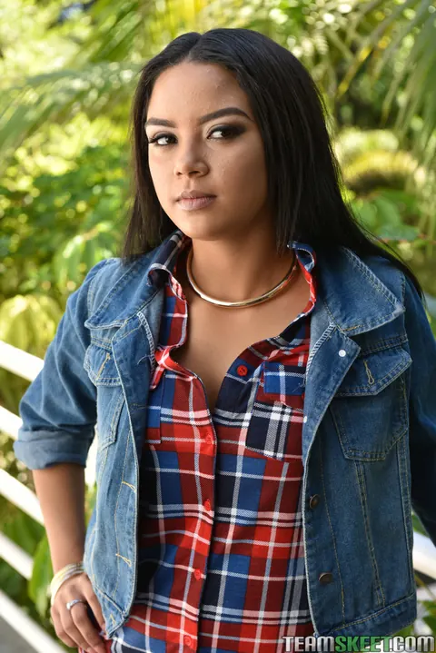 Maya Bijou: Tattooed Latina Rides Cowgirl Outdoors for a Creampie – photo 1 of 17