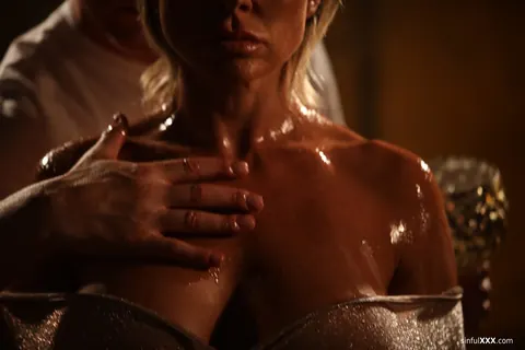 Aubrey Black: Busty Australian MILF Rides Her Partner's Cock During Oiled Massage – photo 3 of 21