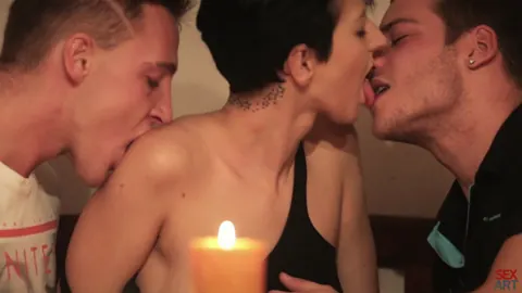 Carla Cox: Blonde and Brunette Czech Women Fuck Two Men by Candlelight – photo 3 of 12