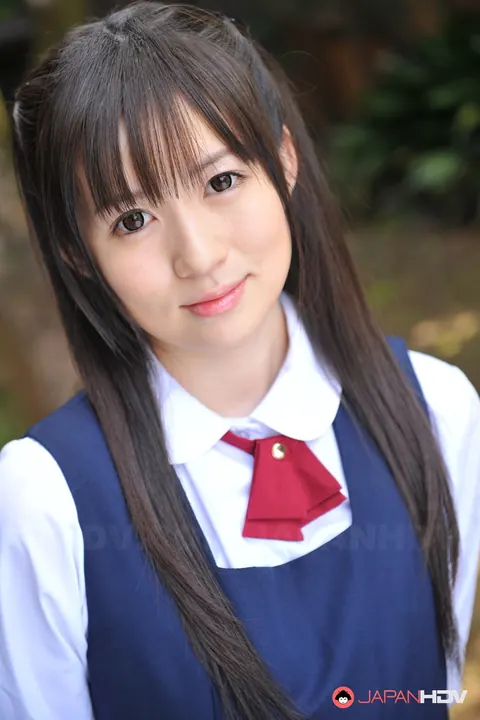 Ai Uehara: Slim Japanese Brunette Poses in a Skirt in the Garden – photo 11 of 15